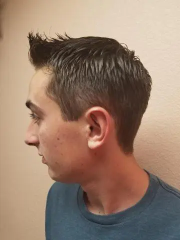 Real client men's tapered textured haircut